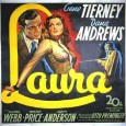 Fabulous 1944 Movie for Classic Movie Night! Paul Becker's January 13th Free Movie is "Laura," “... a love that became the most fearful thing that ever happened to a woman!”