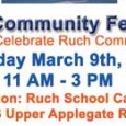 Fun Ruch School Happenings! Celebrate Ruch Community on Saturday March 9th from 11 AM -3 PM...