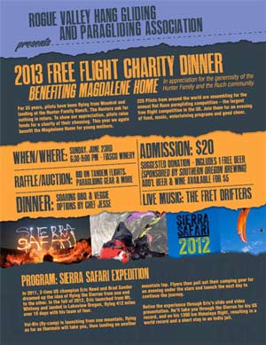 2013 Flight Dinner poster