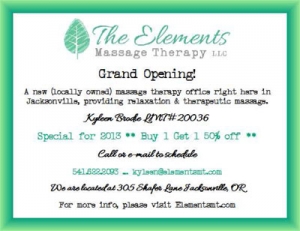 Click this ad for The Elements Massage Therapy website!