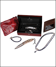Fashionable leather wallets for her ($35-$150) and him ($50-$95), sensational William Henry Knives starting at ($275), jewelry, Remy leather jackets and so much more!