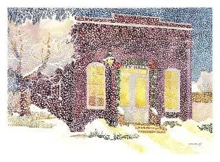 "Snowing on City Hall" Anne Brooke