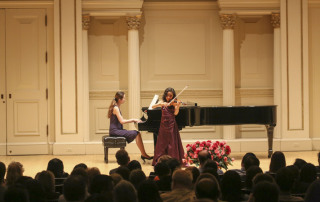 11 year old Dellara Sheibani of Ashland, OR won honors at the American Protégé International Competition Recital at Carnegie Hall, in NYC, on May 3, 2015, where she performed Kabalevsky’s Violin Concerto in C Major.