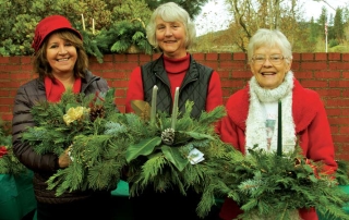 Connie Bishop, Susan Casaleggio, and Bev Helvie