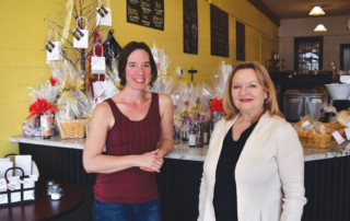 l-r: Chef Kristen Lyon and Patti Kirsch